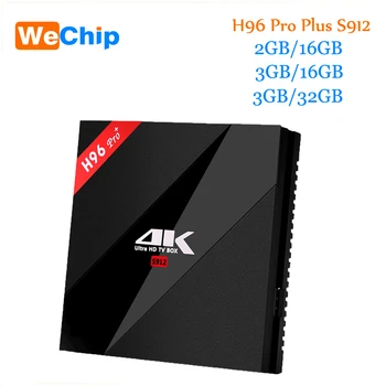 Wechip H96 Pro Plus Android 7.1-TV-Boksen Amlogic S912 Octa-Core 3G32G 2,4 G/5,8 GHz Wifi HDMI 4K HDR BT4.1 Set-Top-Boks Media Player