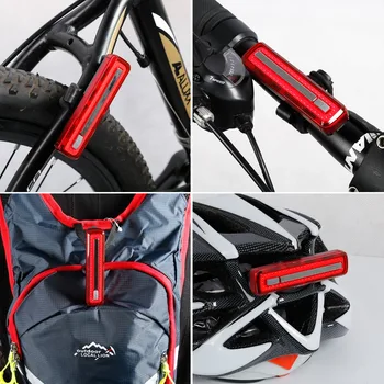 WEST BIKING Cykel Baglygte USB-Genopladelig Vandtæt Riding MTB baglygter Super Lyse Sikkerhed Nat Advarsel Cykel Lys