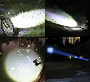 WEST BIKING Cykel Lys Ultra-Lyse Stretch Zoom CREE Q5 200m Cykel Foran LED Lommelygte Lampe USB-Genopladelige Cykling Lys