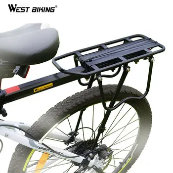 WEST BIKING Cykel Rack Aluminium Legering 50 KG Bagage bagmonterede cykelholder Kuffert til Cykler MTB Cykel Bagerste Hylde Cykling Cykel Stativer