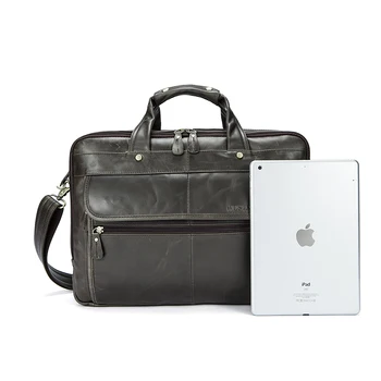 WESTAL Ægte Læder Mænd Tasker Business Laptop mandlige tasker til Mænd Rejsetaske casual Tote Shoulder Håndtaske Mænds rejse taske 8897