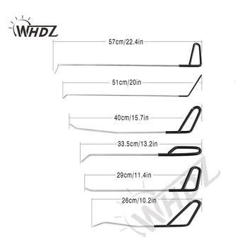 WHDZ 6STK PDR Værktøj - Perfekt til Døren Dings Hagl Reparation og Dent Removal POD Krog - Dent Reparation Værktøj Sæt (C)