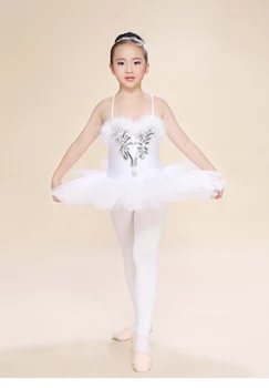 White Swan Lake Pandekage Klassisk Professionel Ballet Tutu Dancewear Piger Danse Kostume Ydeevne Ballet Dress For Børn