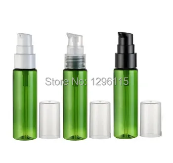 Wholesale30ml grøn, brun, rød Cirkulær form flaske spray pumpe plastflasker container 50stk/masse gratis fragt