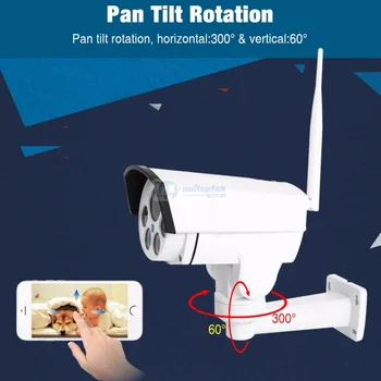 Wifi PTZ IP Trådløs Kamera HD 1080P 960P Bullet CCTV Sikkerhed Kamera Onvif 5X Zoom autofokus Linse Udendørs IR-30m CamHi Udsigt