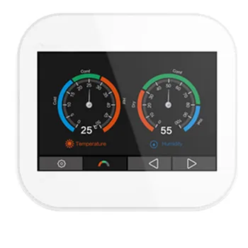 Wifi touch-skærm i farver termostat til opvarmning af vand/kedel med dansk/russisk/polsk/tjekkisk/italiensk/Spanien ved android IOS telefon