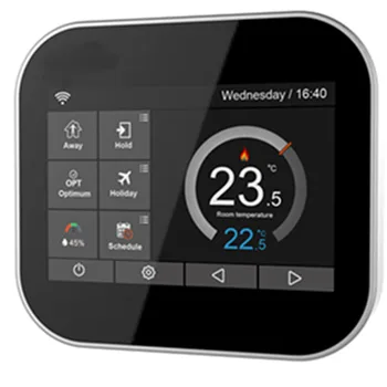 Wifi touch-skærm jeg farver termostat til opvarmning af vand/kedel med dansk/, hvis du kan lide/polsk/tjekkisk/italiensk/Spanien ved android IOS telefon