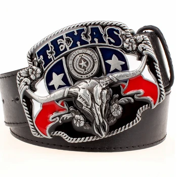 Wild west cowboy personlighed, til Mænd bælte metal spænde bull head Amerikansk vestlige Texas cowboy stil bælter tendens bælte til mænd gave