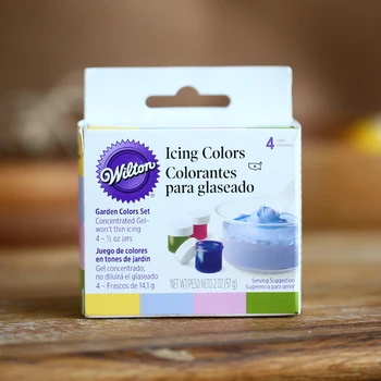 Wilton Glasur Farver kage pigment farve pasta mad, bagning wilton 4 farve pigment