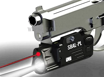 WIPSON CNC Færdig SBAL-PL Våben lys Konstant & Strobe Lys Med Rød Laser Pistol Riffel SBAL sbal Lommelygte Gratis Fragt