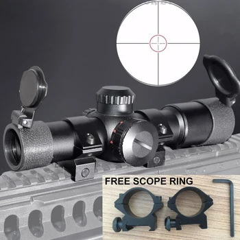 WIPSON Taktiske Jagt Optik seværdigheder AK47 AK74 AR15 Jagt scopes 4.5X20 Rød Belysning Mil-Dot Riflescopes med Ring Montere