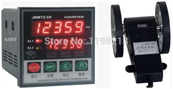 Wire længde counter 5-digital længde measurer hjul meter JDM72-5S + LK-90-1 digital couters