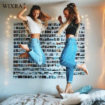 WIXRA Basic Denim Jeans Classic 4 Sæson Kvinder med Høj Talje Jeans Vintage Mødre Stil Blyant Jeans af Høj Kvalitet Denim Cowboy Bukser