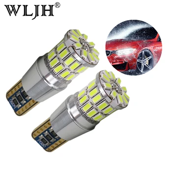 WLJH 2stk Canbus T10 W5W LED Auto Lampe Clearance Lys Parkering For mitsubishi outlander l200 colt galant asx lancer 9 10 pajero