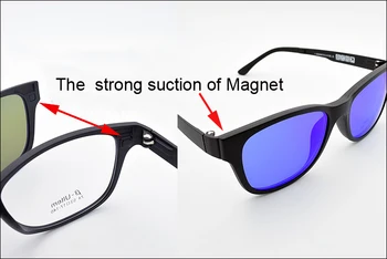 Wolfram Tit Briller Ramme Match Magnet Clip Nærsynethed Briller Polariserede Solbriller 3D Optik Briller Night vision goggles jkk74