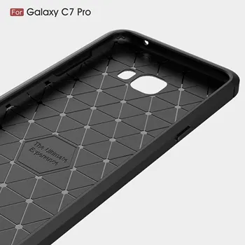 WolfRule Til Samsung Galaxy C7 Pro Dække Stødsikkert Børstet Silikone Stil Cover Til Samsung Galaxy C7 Pro Tilfælde C7010 Fundas