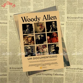 Woody Allen Serie Film Kraftpapir Plakat Bar Cafe Vintage Udskrivning i Høj kvalitet Tegning centrale Dekorative Maleri