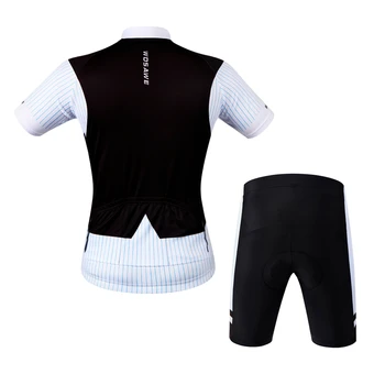 WOSAWE sommer sport cykling Jersey sæt tøj Korte Ærmer til Mænd passer til cykel tøj 4D Gel Pad ciclismo cykel trøjer kit
