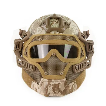 WoSporT G4 System, der PJ Taktiske Airsoft Hjelm for Militære Paintball med Samlede Beskytte Glas Ansigt Maske Briller