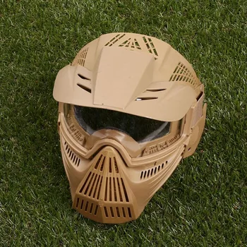 WoSporT Taktiske Udendørs Linse Full Face-Maske Åndbar CS Jagt Militær Hær Airsoft Beskyttelse Paintball Masker Tilbehør