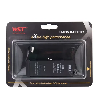 WST Originale Batterier til iPhone 5 rigtige kapacitet 1440mAh stabil 3.8 V 5.45 Wh udskiftning af batterier batería gøre telefone celular