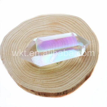 WT-G164 Engros-10stk Angel aura crystal quartz punkt smukke farver krystal sten til smykker at gøre mode sten DIY maki