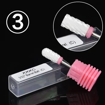 WUF Høj Kvalitet 1stk Grove Størrelse Keramiske Søm Bor For Elektrisk Negle Manicure Pedicure Cutter Maskine Værktøjer