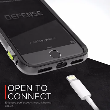 X-Doria Forsvar Lux-Case til iPhone 7 / iPhone 7 Plus Coque, Military Grade Drop Testet, TPU & Aluminium, Telefon Beskyttende Cover