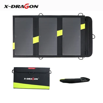 X-DRAGON 20W Solcelle Panel Oplader med iSolar Teknologi til iPhone, ipad, ipod, Samsung, Android-Smartphones og meget Mere