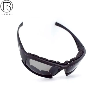 X7 C5 Polariseret Militære Solbriller Airsoft Taktisk Skydning Briller UV400 Krig spil Udendørs Sport Vandring Briller