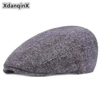 XdanqinX 2018 Nye Stil Voksne Mænds Vinter Hat Fashion Simpel Varm Baretter Mandlige Knogle Mærke Tungen Cap Far Caps Trucker Hat
