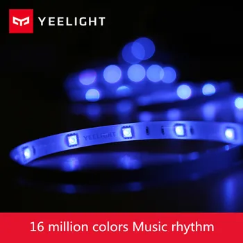 Xiaomi Yeelight RGB Strip Intelligent Light Band Smart Home Phone App Wifi Lys Farverige Lam LED 2M 16 Millioner 60 Lysdioder