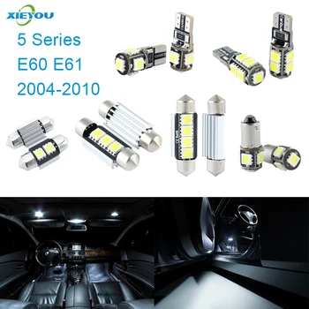 XIEYOU 17pcs LED Canbus Indvendigt Lys Kit Pakke Til BMW 5-Serie E60 E61 (2004-2010)
