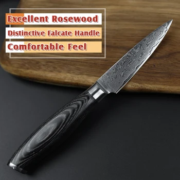 XINZUO 5 pc ' er, køkken knive indstilles 67 lag Japansk VG10 Damaskus Rustfrit stål cleaver kok kniv pakka træ håndtag