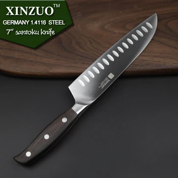XINZUO 7 tommer santoku kniv TYSKE DIN1.4416 stål køkkenkniv meget skarpe Japansk stil kokkens kniv køkken værktøj gratis fragt