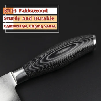 XINZUO 8 inches Kokkens Kniv Gyutou Kniv Japansk VG10 Damaskus Køkken Knive i Rustfrit Stål Slagter Kniv Pakka træ håndtag