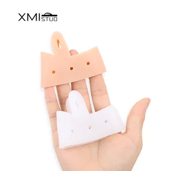 XMISTUO 2 par Udvidet silikone forfod knogler tommelfinger valgus pincet smerte pad adskillelse enhed beskyttende cover dag og nat
