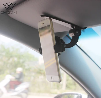XMXCZK telefonholder Bil solskærm Mount Holder Universal 360 Roterende holder Til iPhone Samsung GPS Smartphone Holder