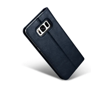 XOOMZ For Samsung S8 Tilfælde Luksus Hårde pc+Læder Rustning Flip Wallet Stødsikkert Tilbage Phone Case for Samsung S8 Plus Case Cover