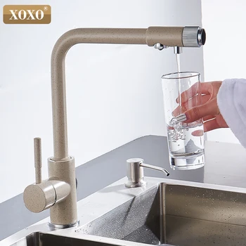 XOXO Vand køkken vandhane installation blandingsbatteri dæk rotere 360 grader og vandet rensning funktion 83029BE