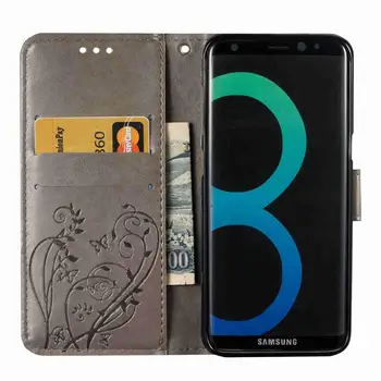 XSKEMP Luksus Læder taske Til Samsung Galaxy A3 2017 Flip Cover Tegnebog Med Stå Kortholderen 9H Rigtige HD-Glas Skærm Protektor
