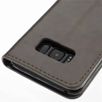 XSKEMP Luksus Læder taske Til Samsung Galaxy A3 2017 Flip Cover Tegnebog Med Stå Kortholderen 9H Rigtige HD-Glas Skærm Protektor