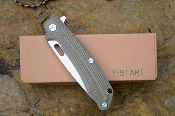 Y-START LK5013 Flipper Folde Kniv Med kugleleje Skive 440C Blade G10 Håndtere Udendørs Camping Jagt Lomme Kniv EDCTool
