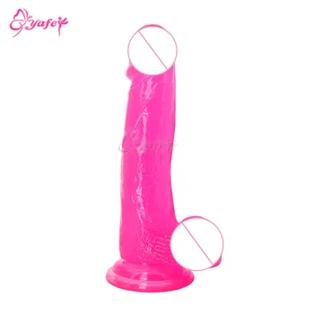 YAFE Realistisk Dildo Jelly sexlegetøj til Kvinde Strap on Dildo Mandlige Kunstig Penis sugekop Pik store pik, dildo til Kvinder