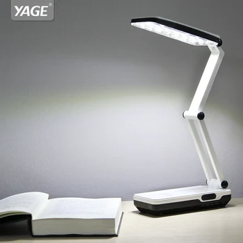 YAGE 5913C led bordlampe Nat Lys-LED bordlampe med at læse bøger, usb-desk lys Sammenklappelig 3-lags krop fleksibel lampe led-bureau