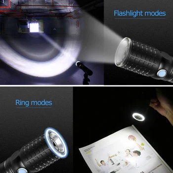 YAGE Lommelygte Genopladelige Cree XML T6 Lanterna Taktiske lommelygter USB-LED Lommelygte 18650 Lampe Touche Linternas Led Lampe
