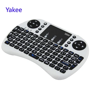 Yakee i8 Trådløse Tastatur-2.4 GHz-engelsk russiske bogstaver Air Mouse Touchpad Fjernbetjeningen Til Android TV Box Notebook