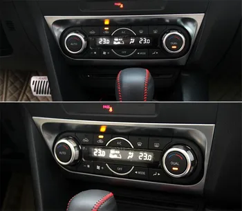 YAQUICKA Auto A/C Air Condition-Panel afbryder Drejeknap Justere Knap Dæksel Trim Ramme Mærkat For Mazda 3 Axela
