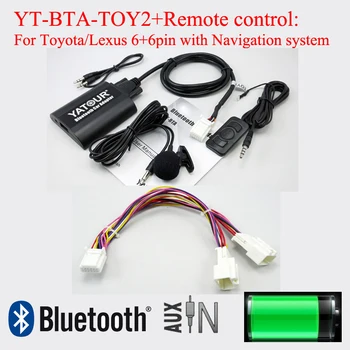 Yatour BTA Bluetooth car adapter med reomote kontrol for Toyota Lexus 6+6pin radioer