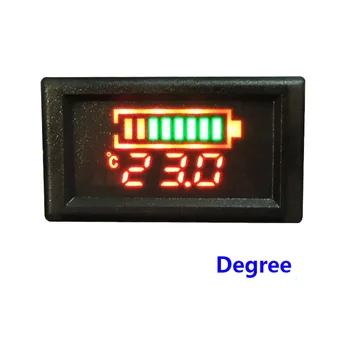 YB28VTM-W Vandtæt Temperatur El-Spænding Digital Meter Tester Batteriet Digital Display Spænding Meter Voltmeter